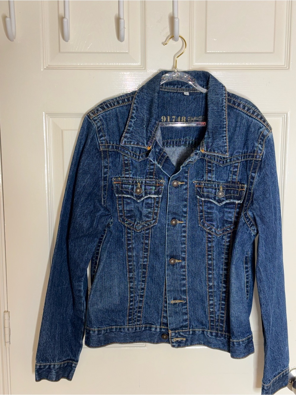 Vintage AWOL  80s Military Denim Jacket  Medium - Picture 11 of 11